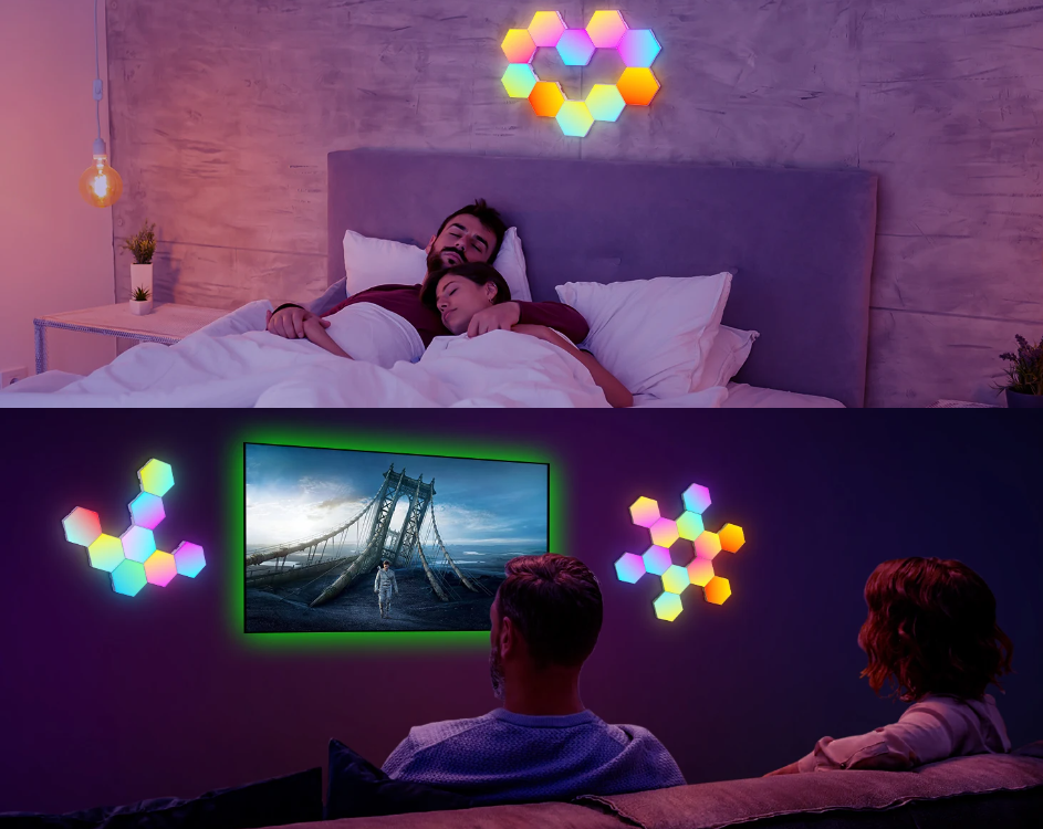 RGB LED HEXAGON LIGH (Bluetooth)