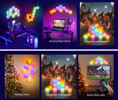 RGB LED HEXAGON LIGH (Bluetooth)