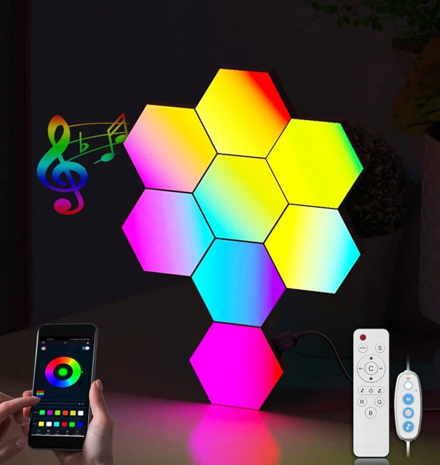 RGB LED HEXAGON LIGH (Bluetooth)